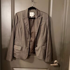 Chaus Women's Charcoal Gray Single-Breasted Blazer